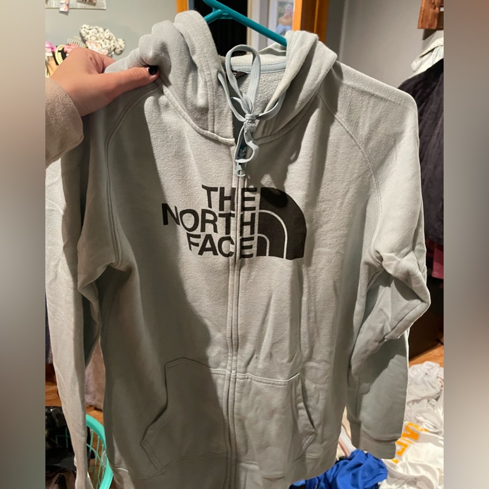 North face zip up hoodie